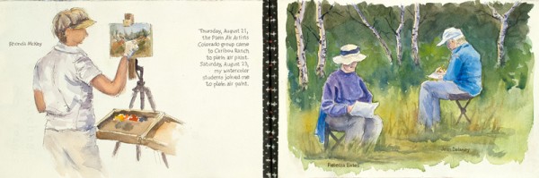 Plein air artists come to visit and paint