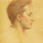 Adam, colored pencil on prepared paper