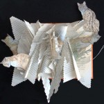 Cats Playing, altered book