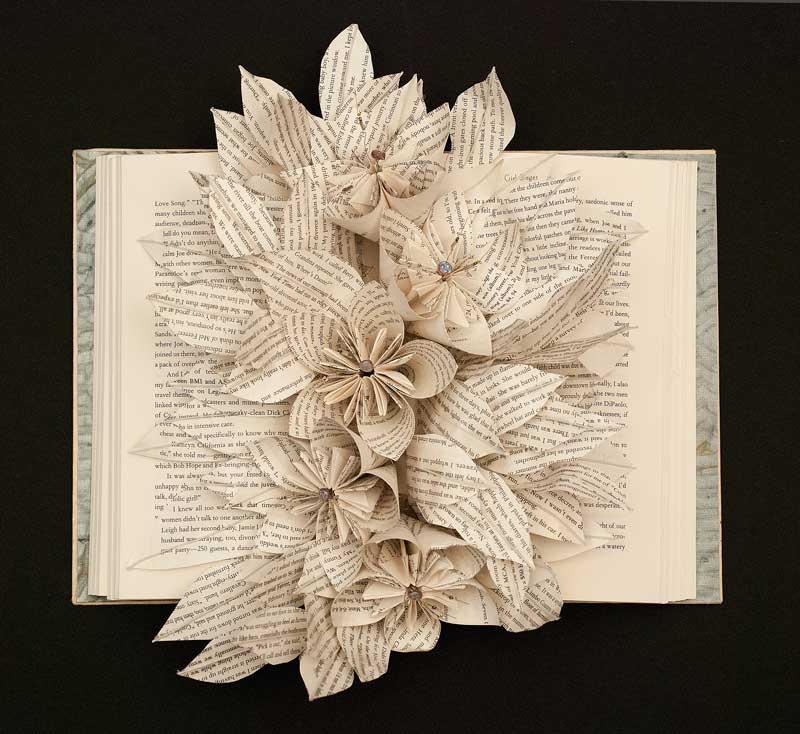 Glory of the Snow. altered book