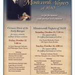 Monteverdi Poster, First United Methodist Church, Boulder, CO