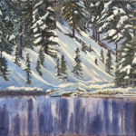 Lake Irene RMNP is a pen and ink with watercolor