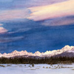 Front Range is a pen and ink with watercolor.
