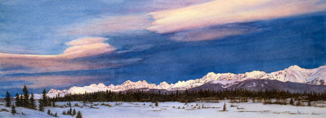 Front Range is a pen and ink with watercolor.