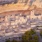 Cliff Palace, Mesa Verde is a pen and ink with watercolor.