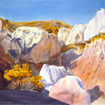 Paint Mines Interpretive Park is a pen and ink with watercolor.